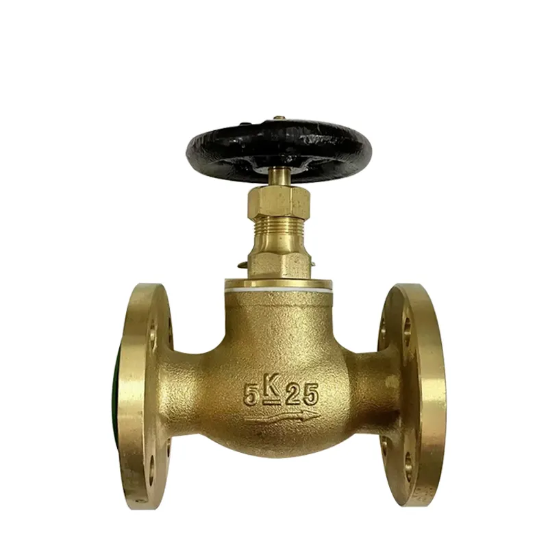 Válvula globo de bronce de aluminio marino