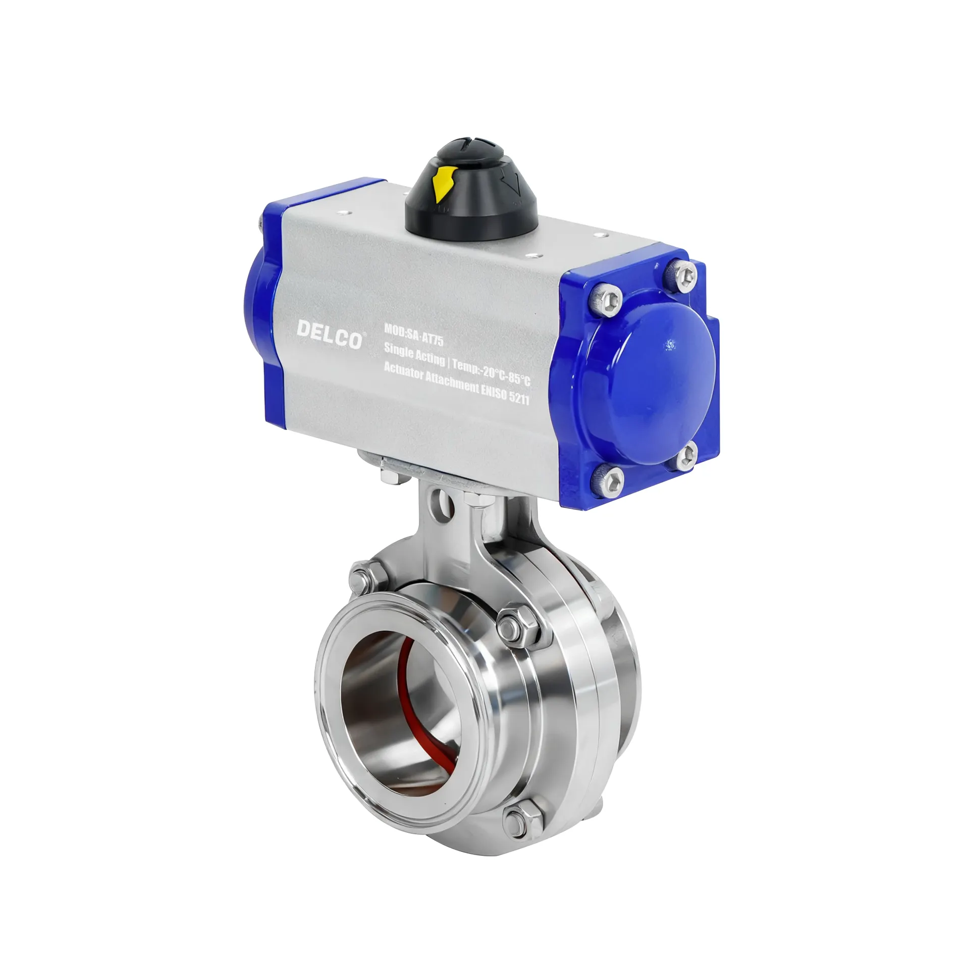 Válvula sanitaria de mariposa