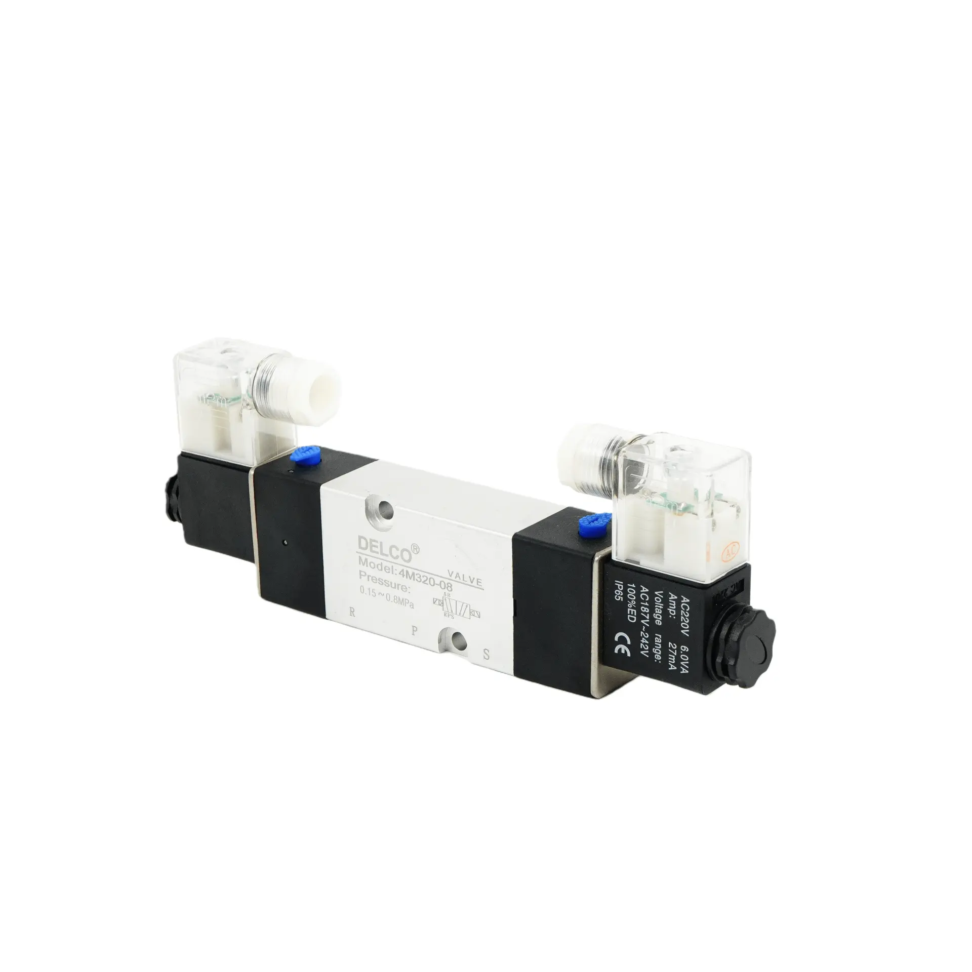 Válvula solenoide de control direccional neumático