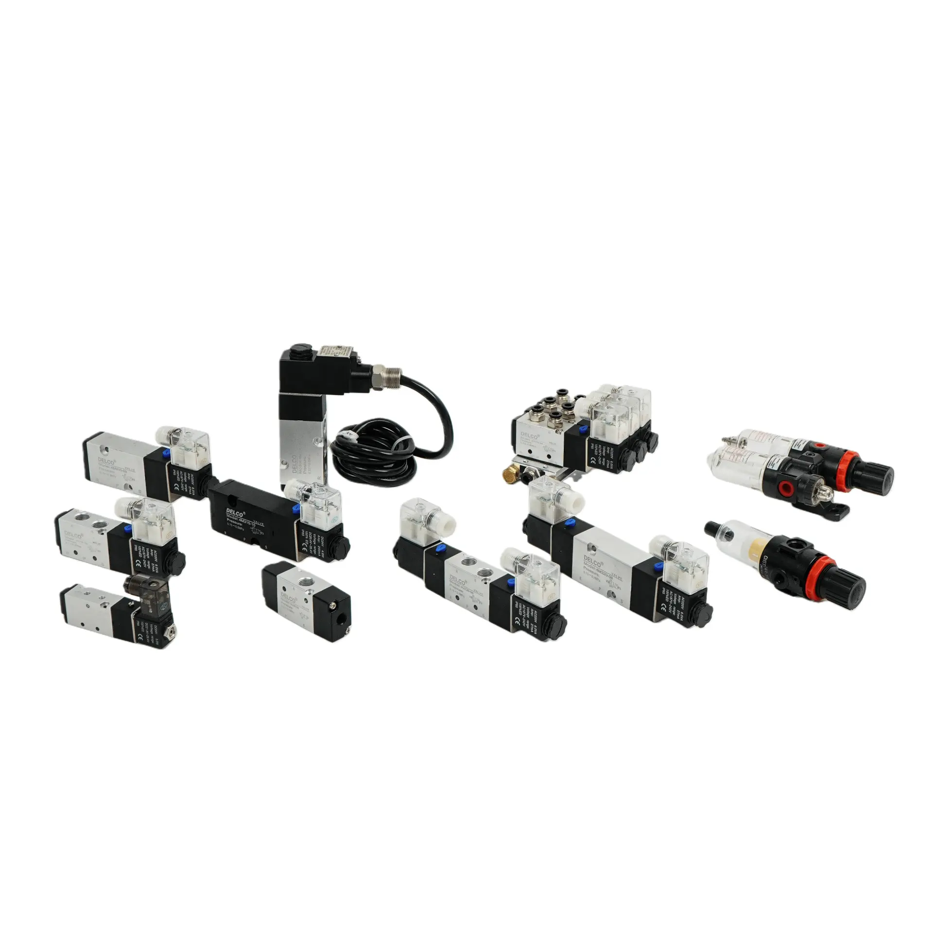 Válvula solenoide de control direccional neumático
