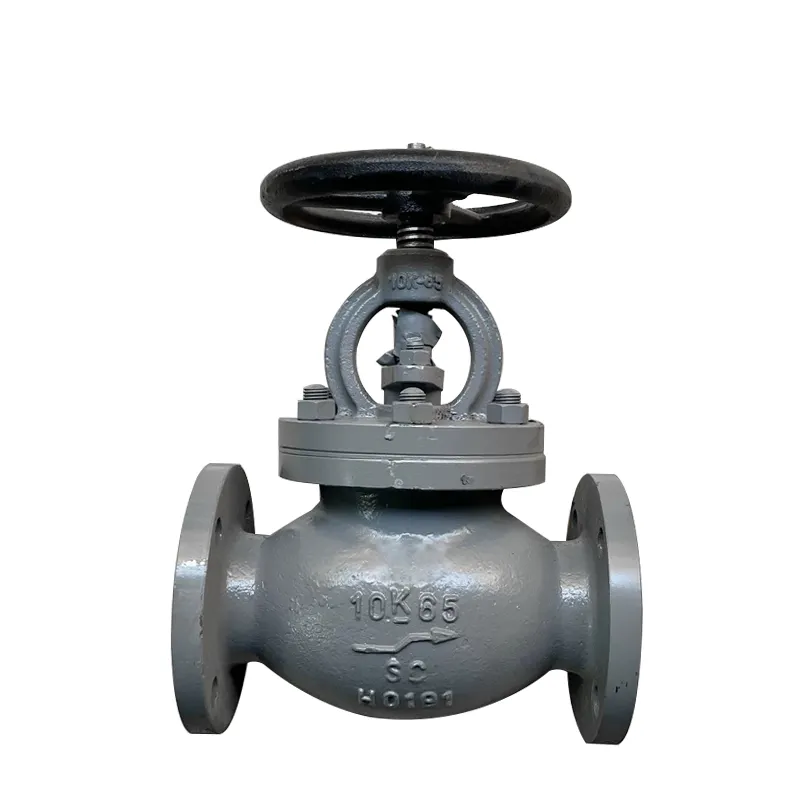 Válvula de compuerta de brida de hierro fundido Marine JIS2