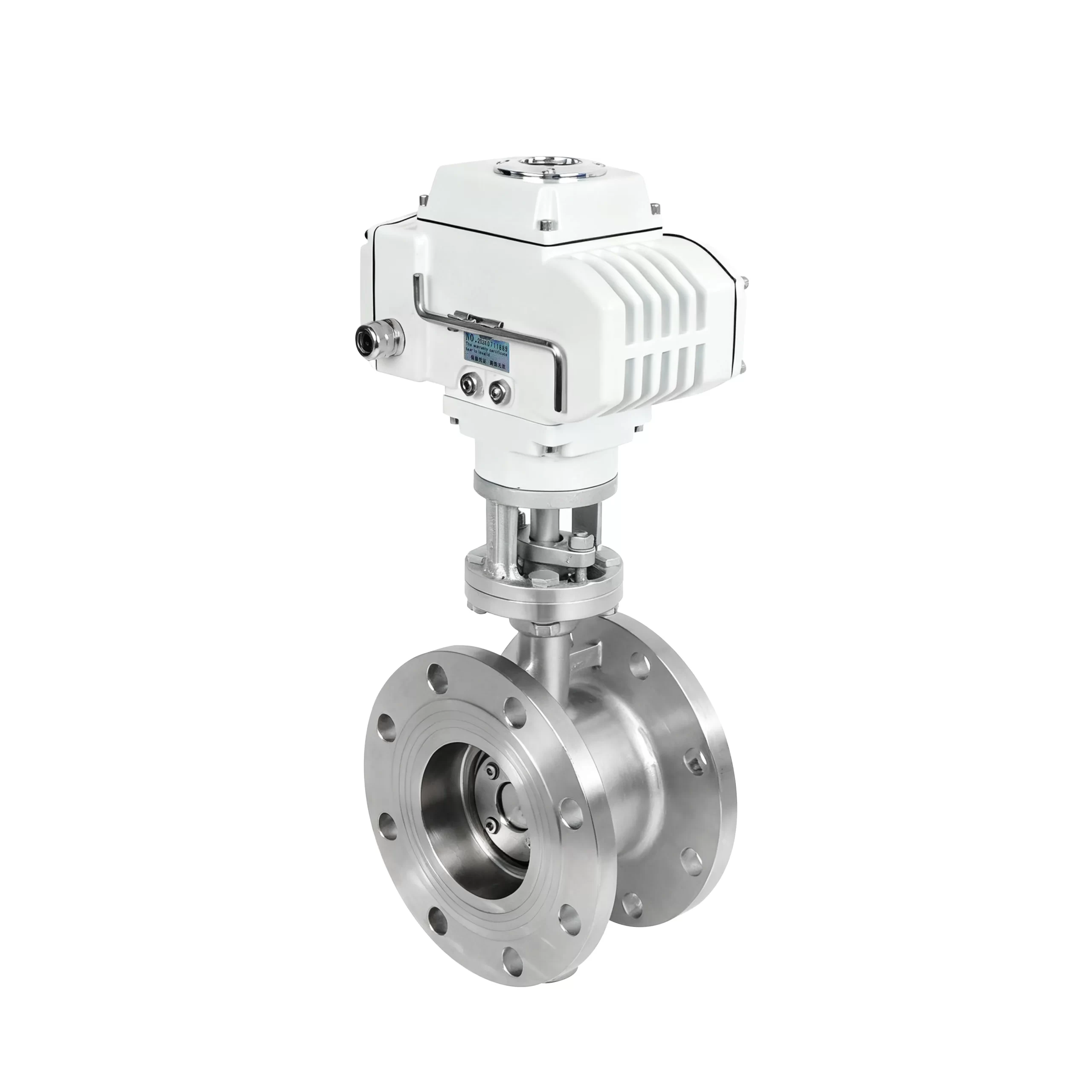 DK56-FB-G Electric Stainless Steel Hard Seal Flange Butterfly Valve 6