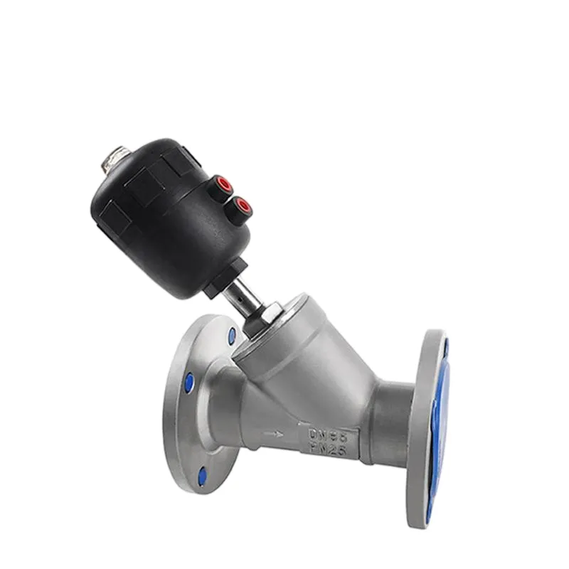 DK17D Pneumatic Flanged Angle Seat Valve 1