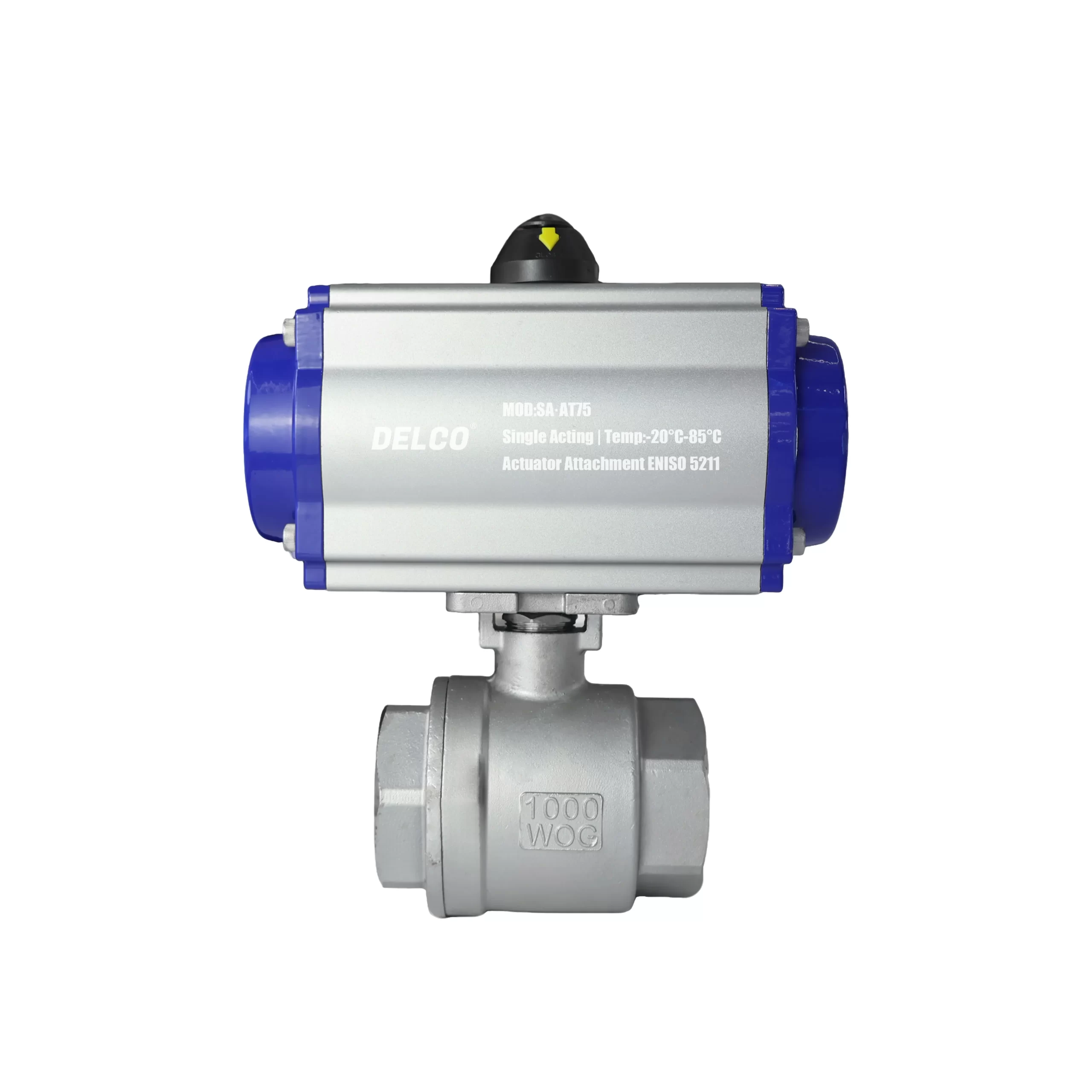 DK66-2PS Pneumatic Two-Piece Internal Thread Ball Valve 2