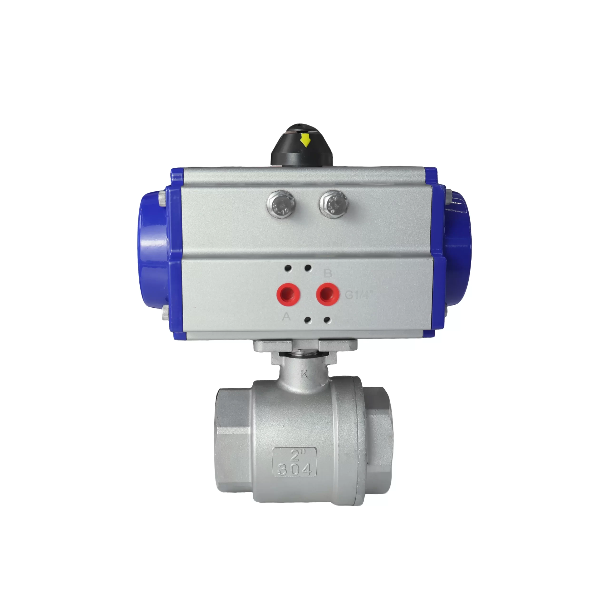 DK66-2PS Pneumatic Two-Piece Internal Thread Ball Valve 5