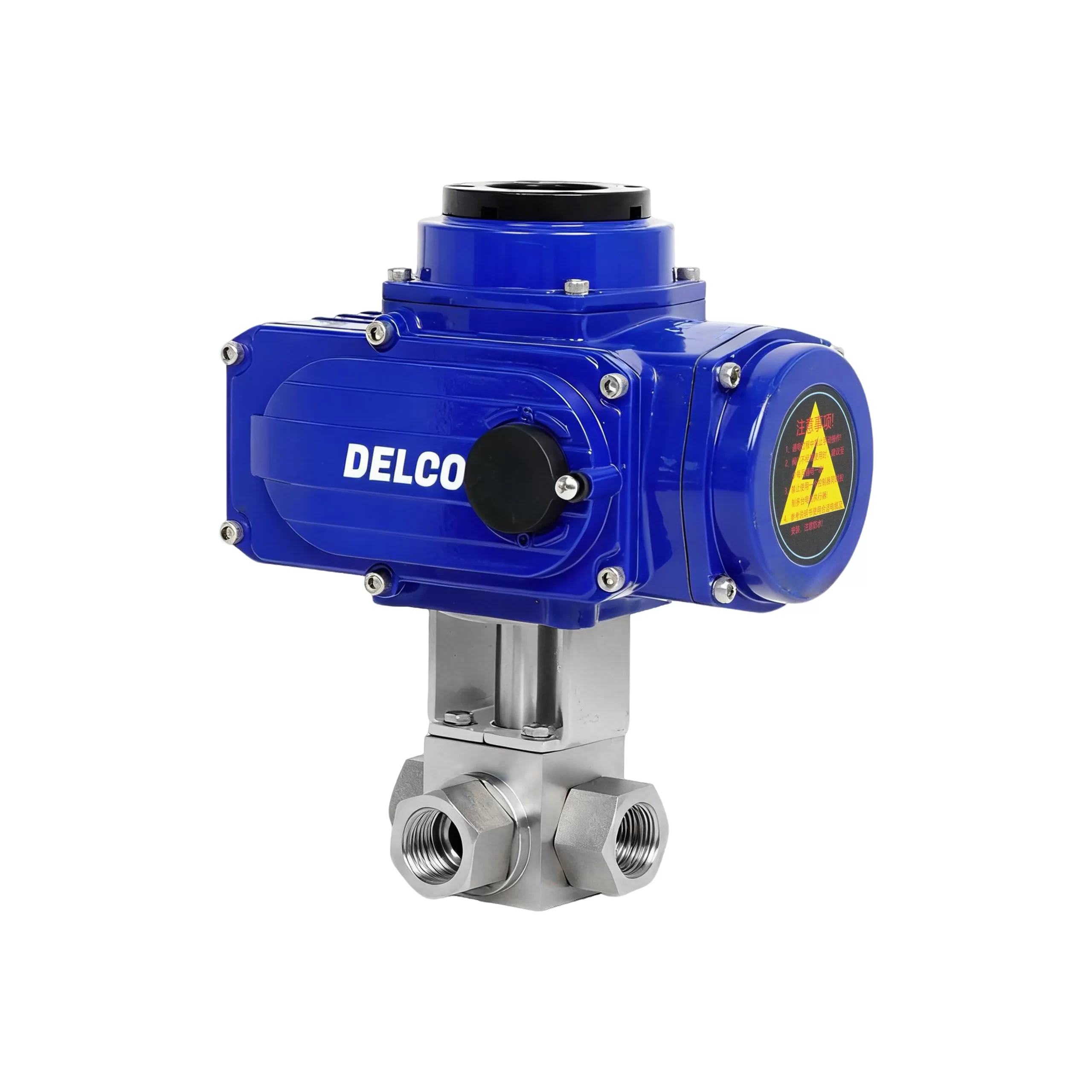 IP67-DK55-HGT Electric Three-Way High-Pressure Ball Valve 1
