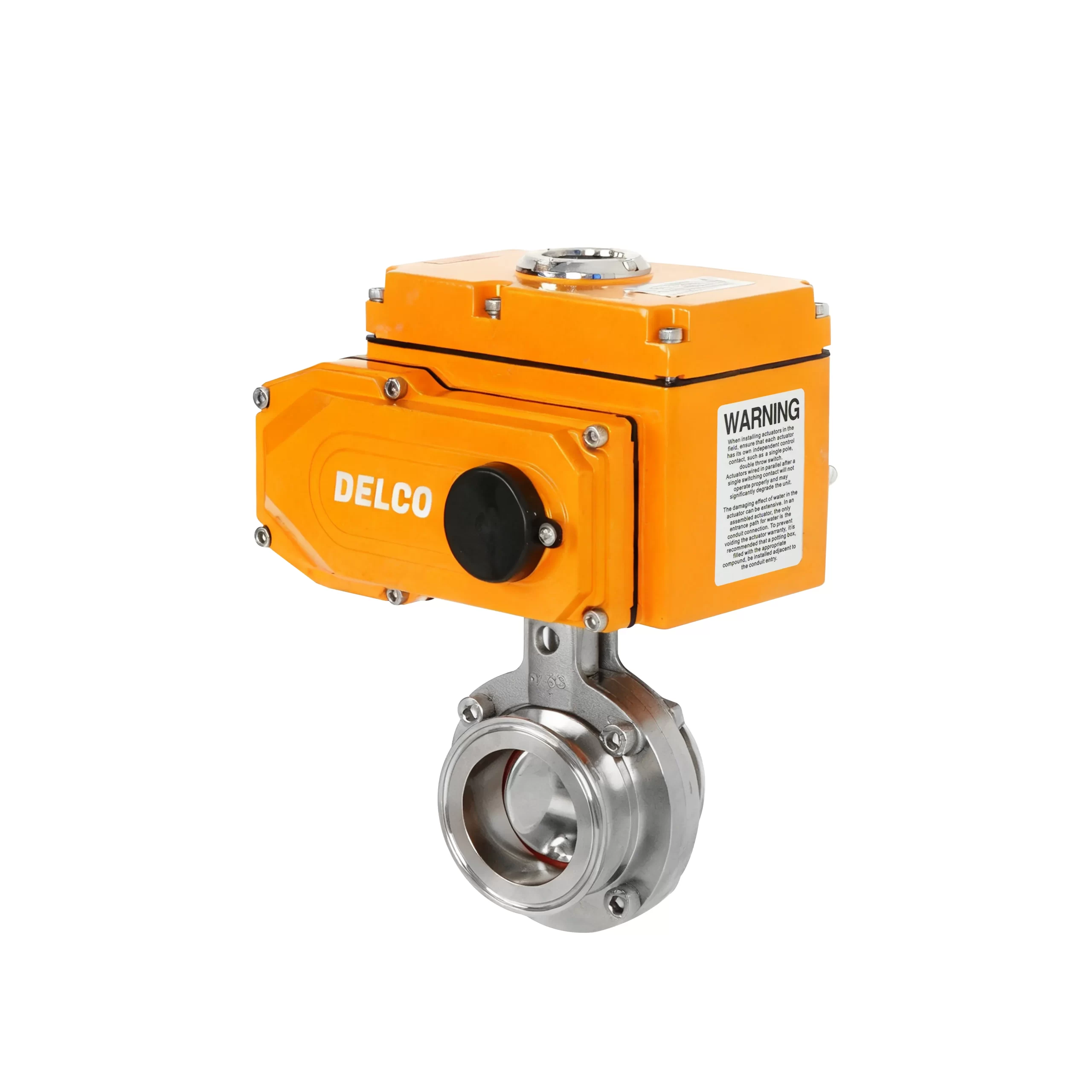 IP67-DK56-DW Electric Sanitary Quick-Installation Butterfly Valve 3