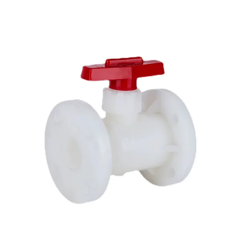 Manual two-way plastic flange ball valve 6