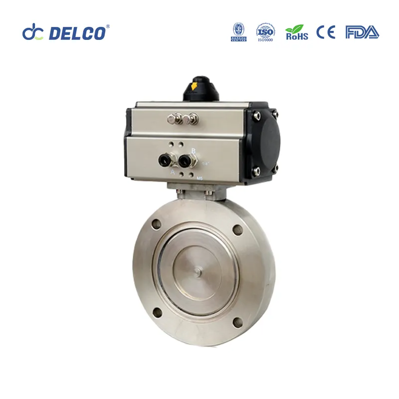 DELCO VALVE pneumatic vacuum butterfly valves provide reliable vacuum isolation2