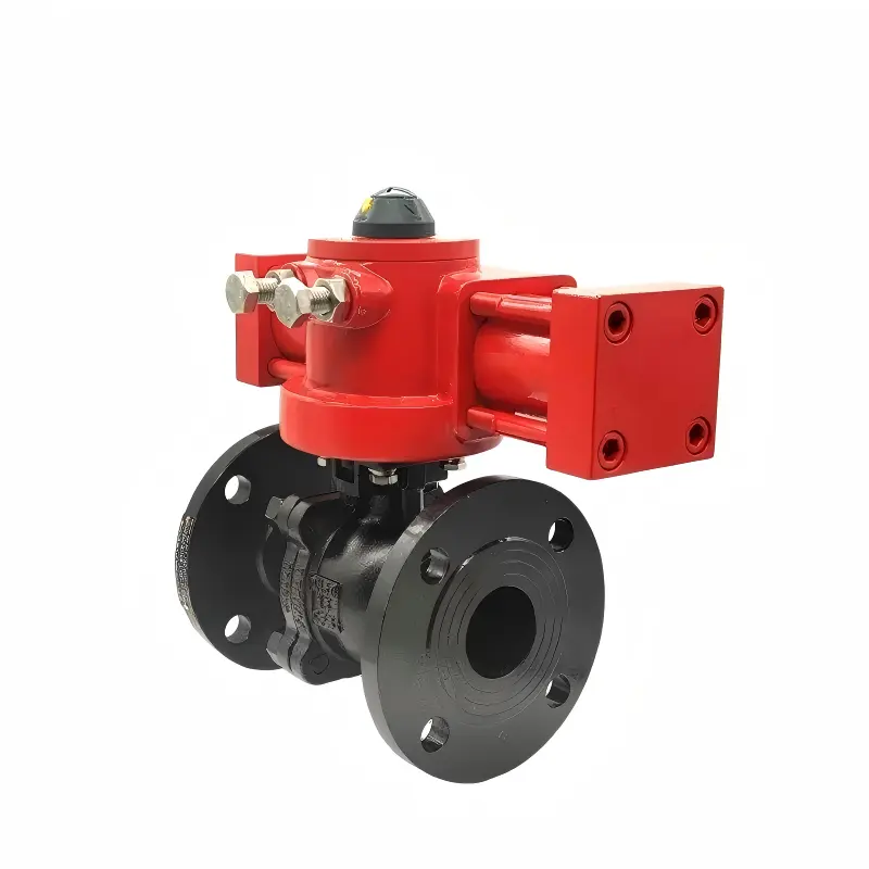 英文 H1 DELCO MYD-2PF Hydraulic Cast Carbon Steel Flanged Ball Valve for Water, Oil & Gas Service 4