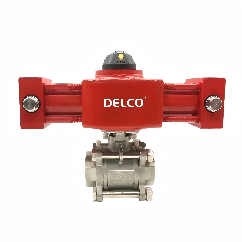 Hydraulic Stainless Steel 3-Piece Threaded Ball Valve