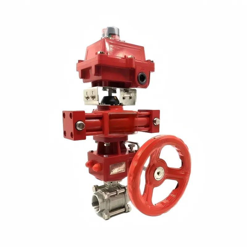 Hydraulic Stainless Steel 3-Piece Threaded Ball Valve 4